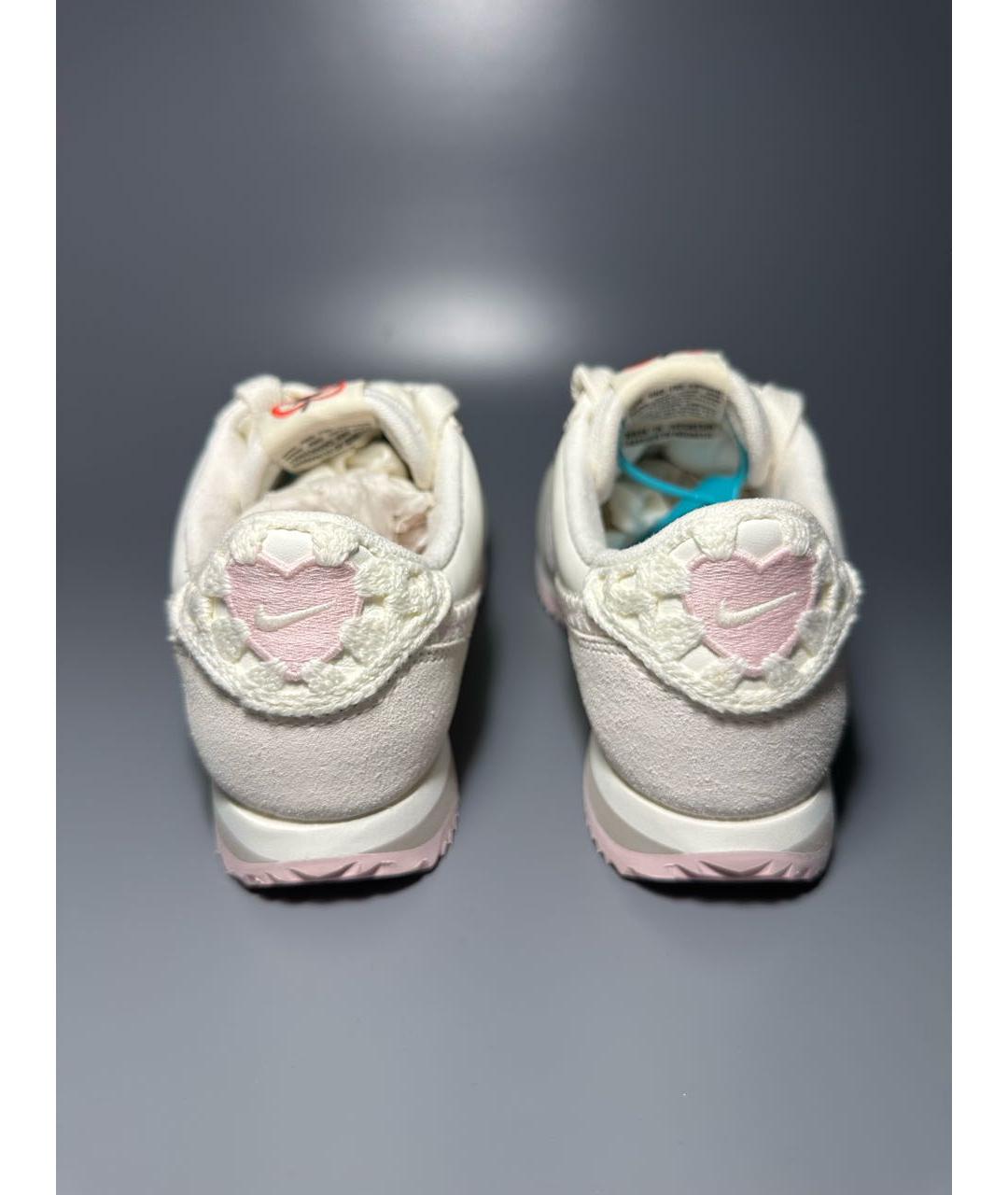 NIKE Белые кожаные кроссовки, фото 4