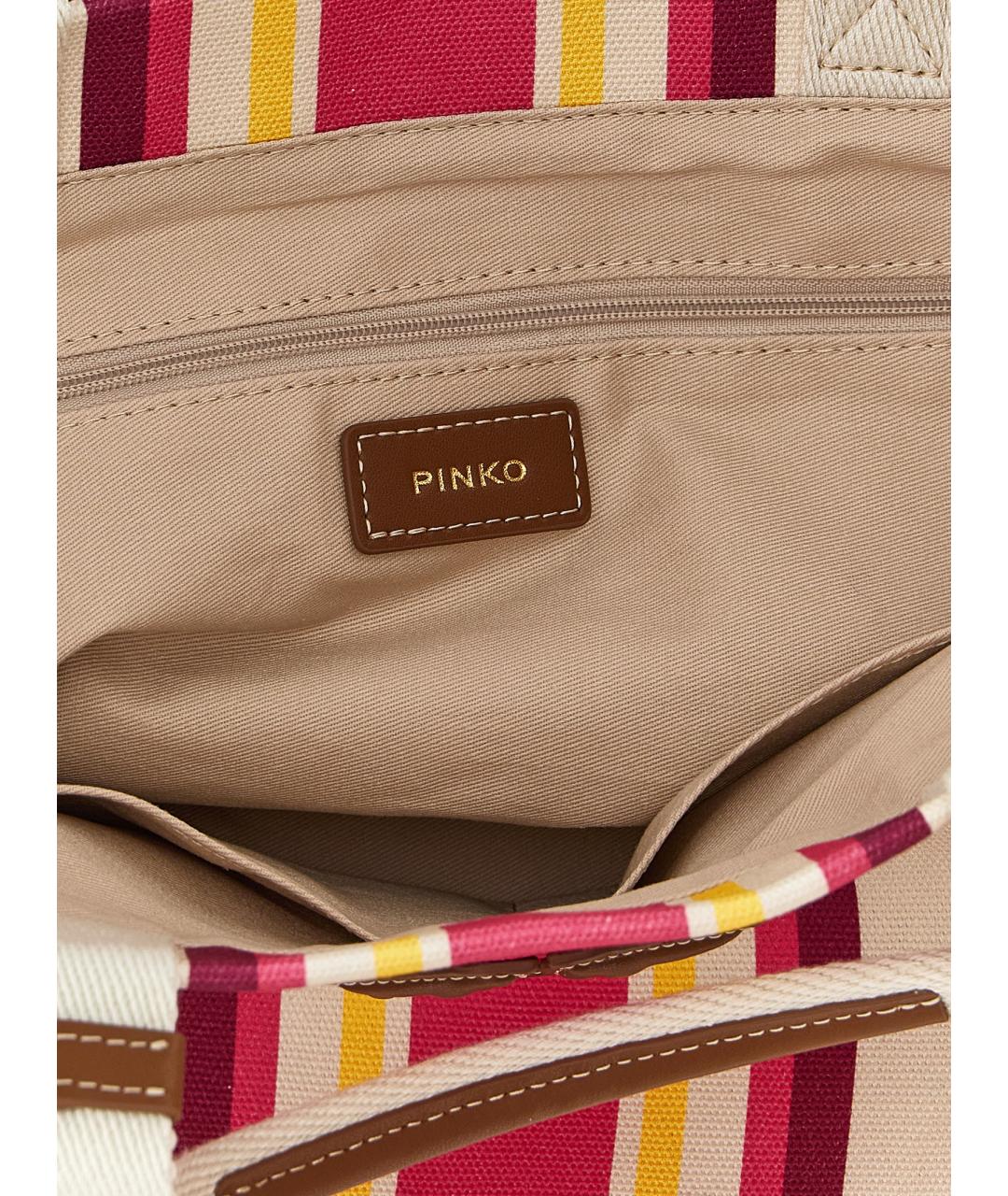 PINKO Мульти хлопковая сумка тоут, фото 4