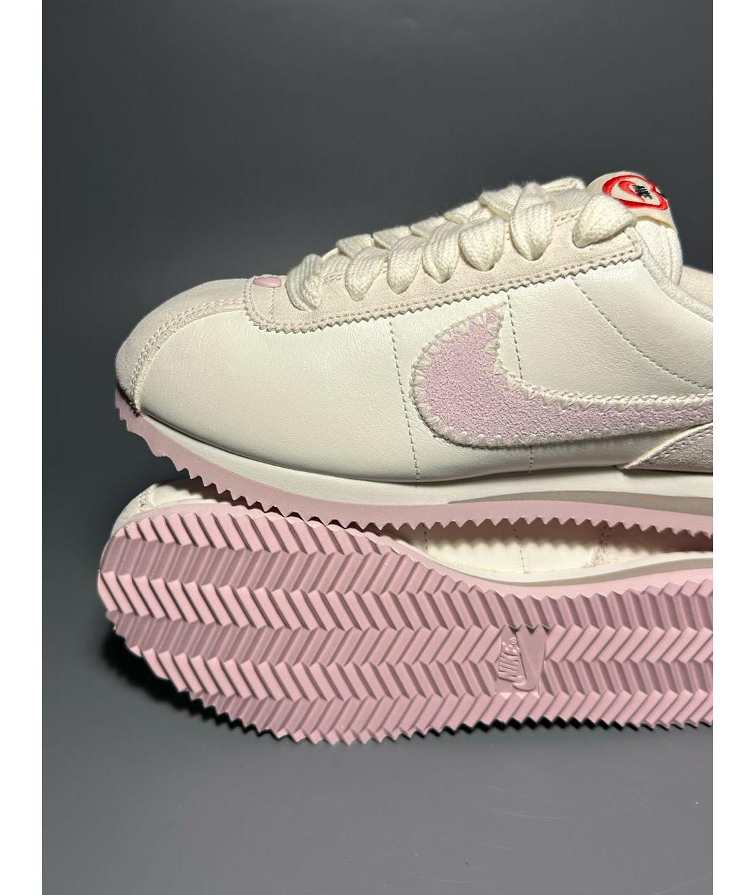 NIKE Белые кожаные кроссовки, фото 8
