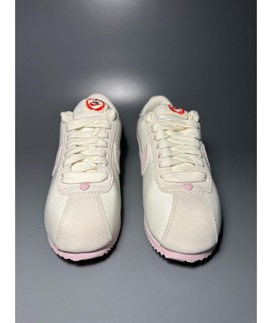 NIKE Белые кожаные кроссовки, фото 2