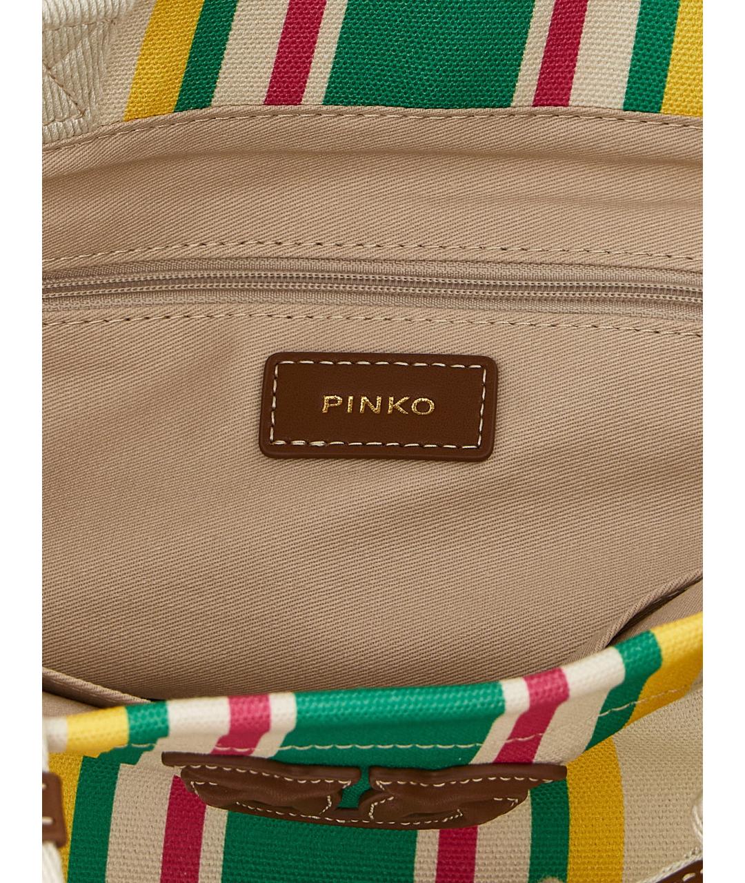 PINKO Мульти хлопковая сумка тоут, фото 4