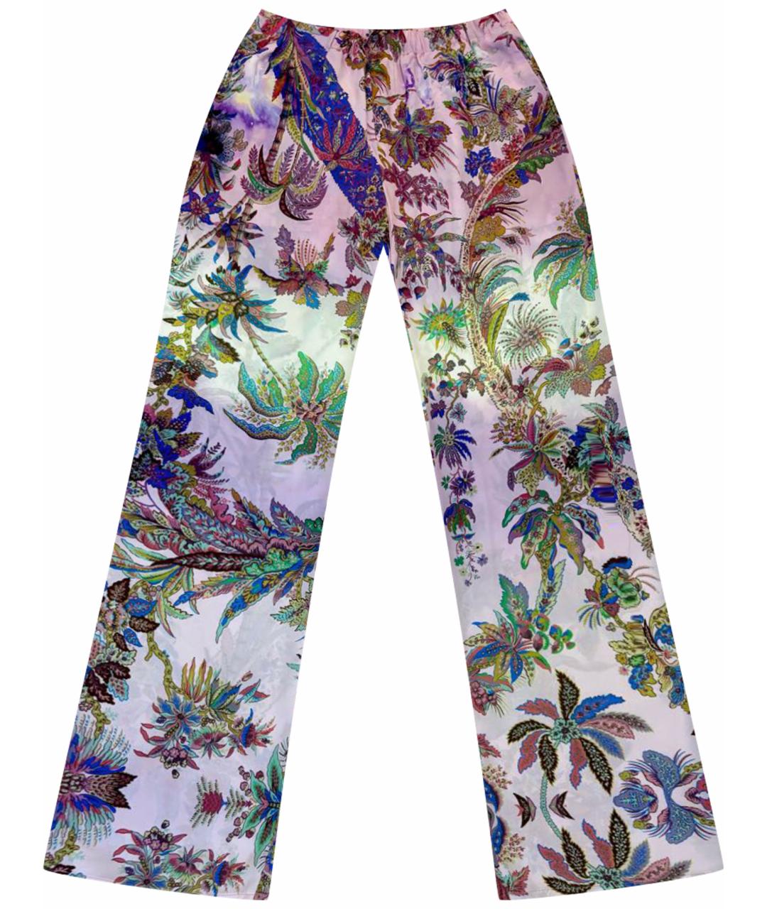 ETRO Мульти шелковые брюки широкие, фото 1