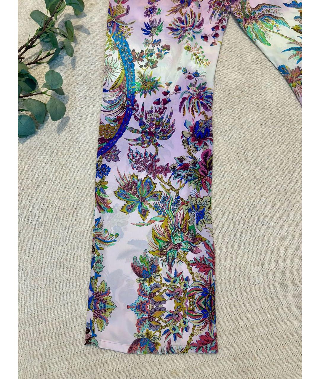 ETRO Мульти шелковые брюки широкие, фото 6