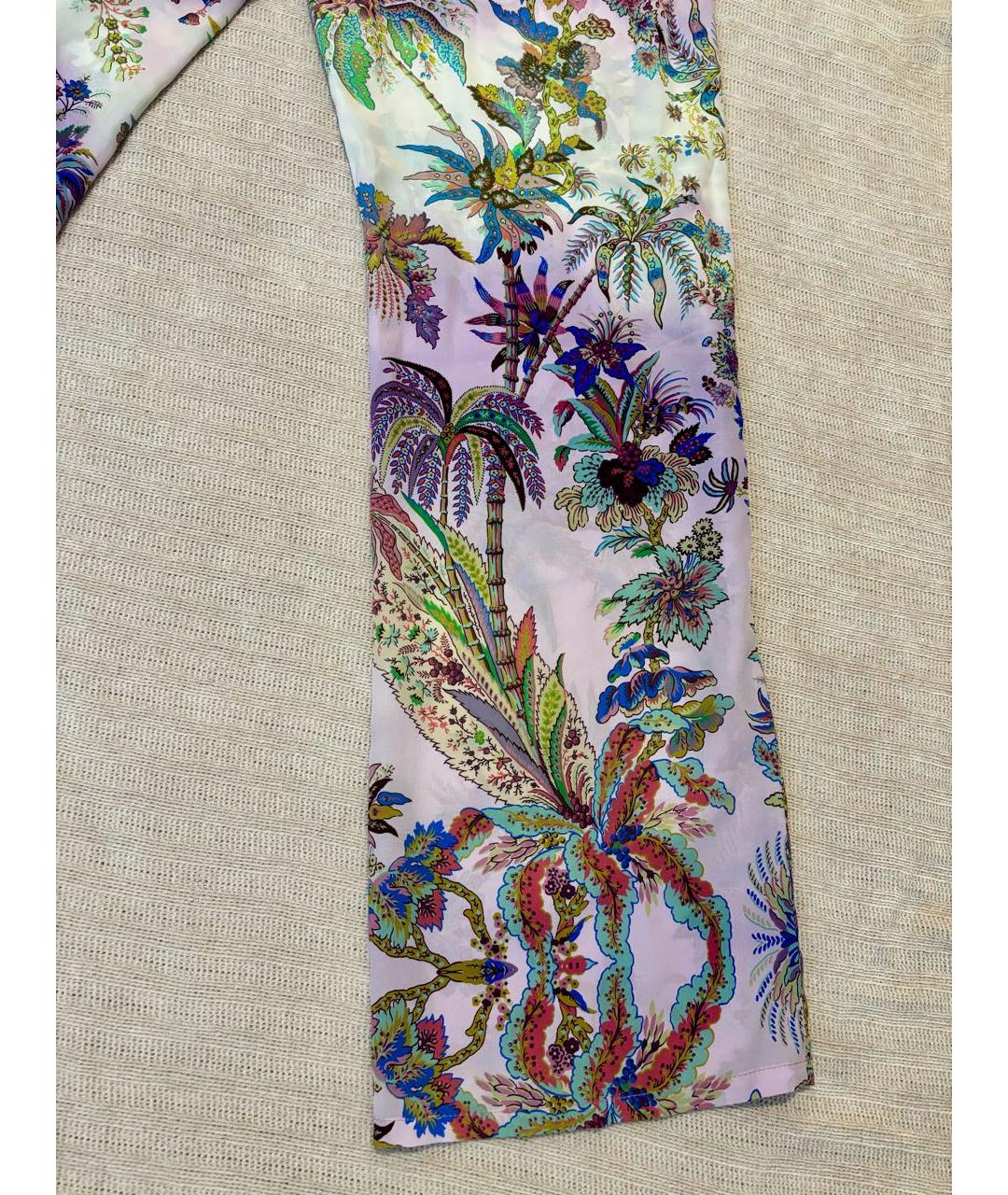 ETRO Мульти шелковые брюки широкие, фото 5