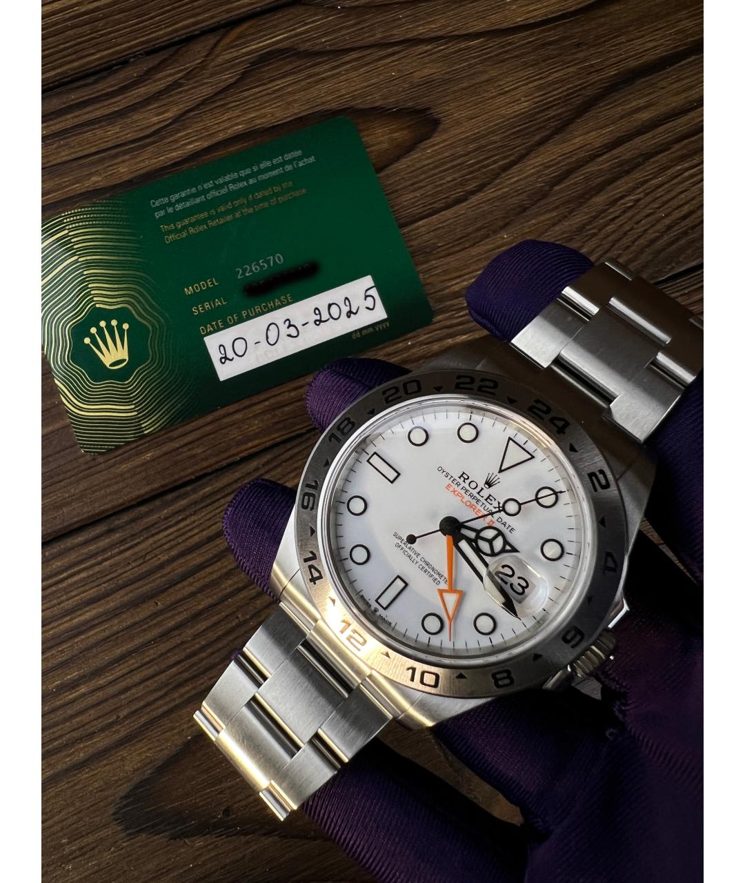 ROLEX Белые часы, фото 2