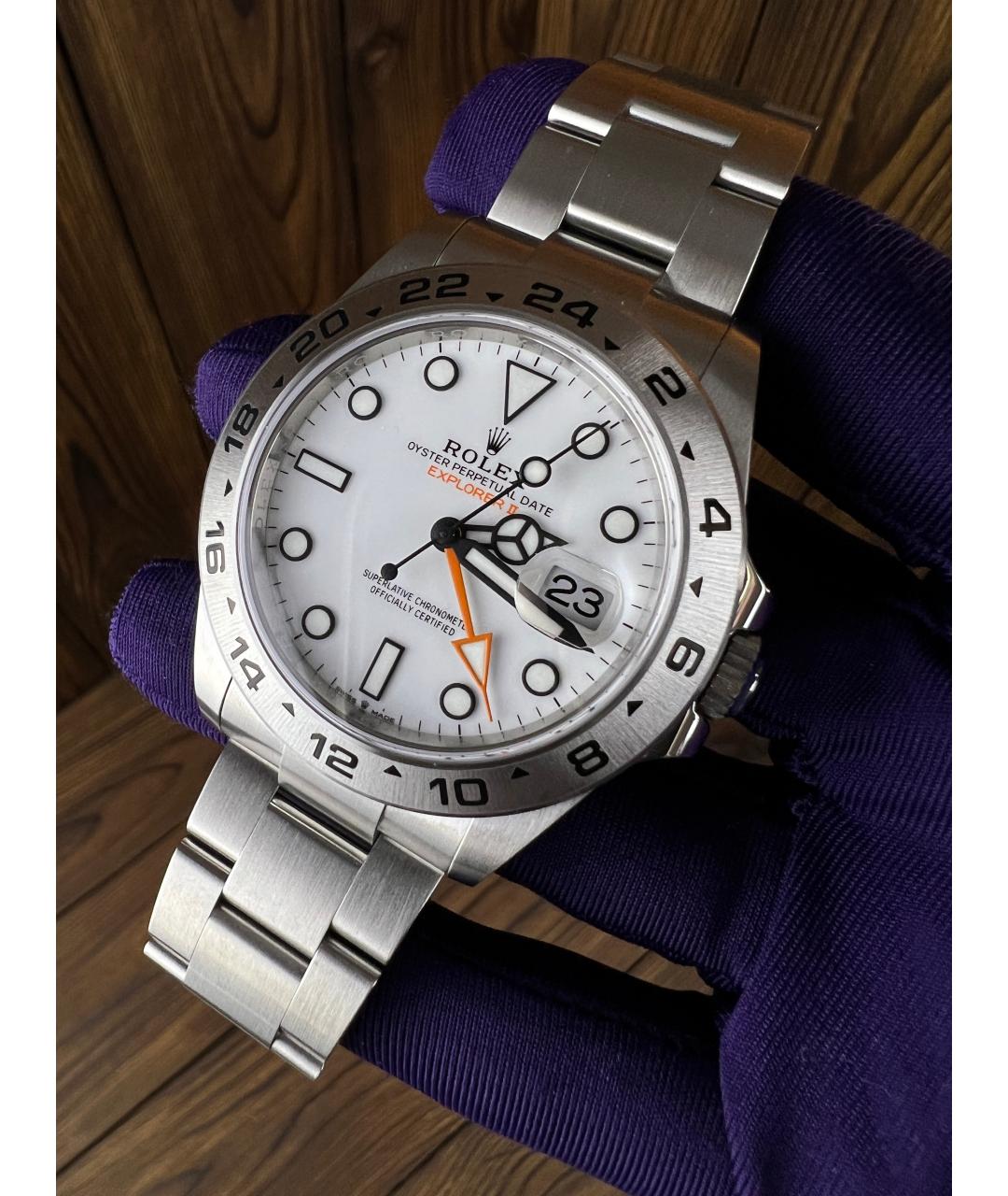 ROLEX Белые часы, фото 3