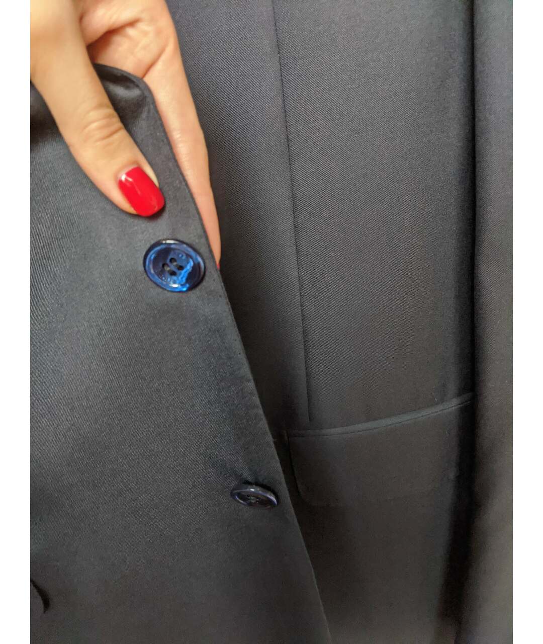 STEFANO RICCI Темно-синий шерстяной пиджак, фото 7