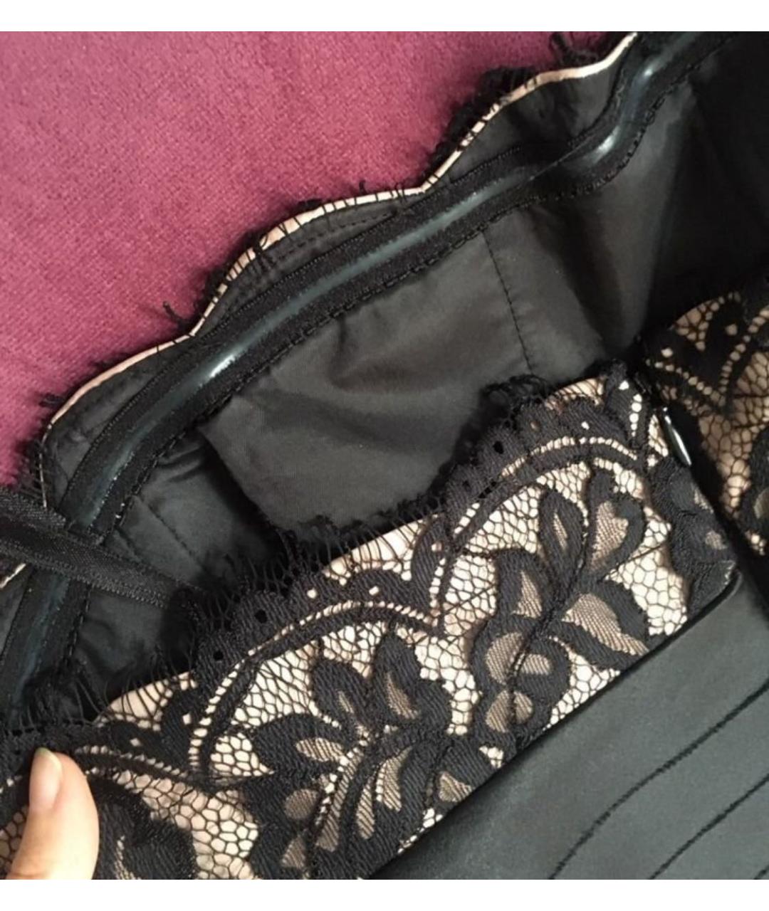 BCBG MAXAZRIA Черное полиэстеровое коктейльное платье, фото 4