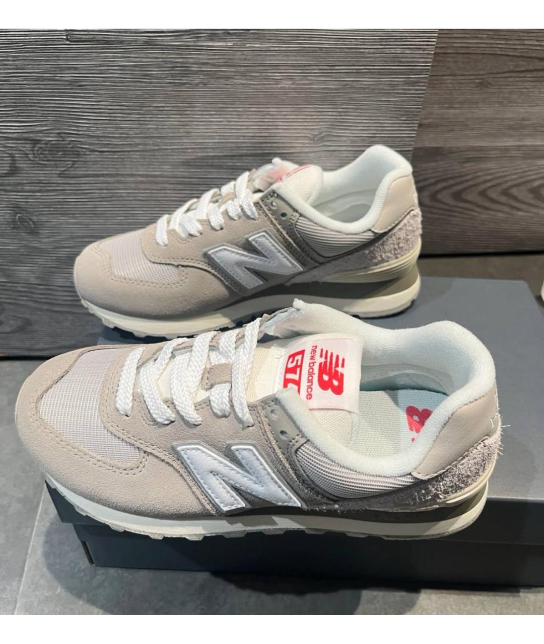 NEW BALANCE Серые низкие кроссовки / кеды, фото 3