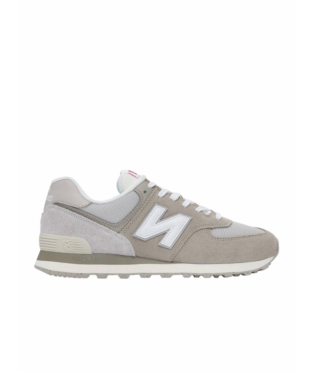 NEW BALANCE Серые низкие кроссовки / кеды, фото 1