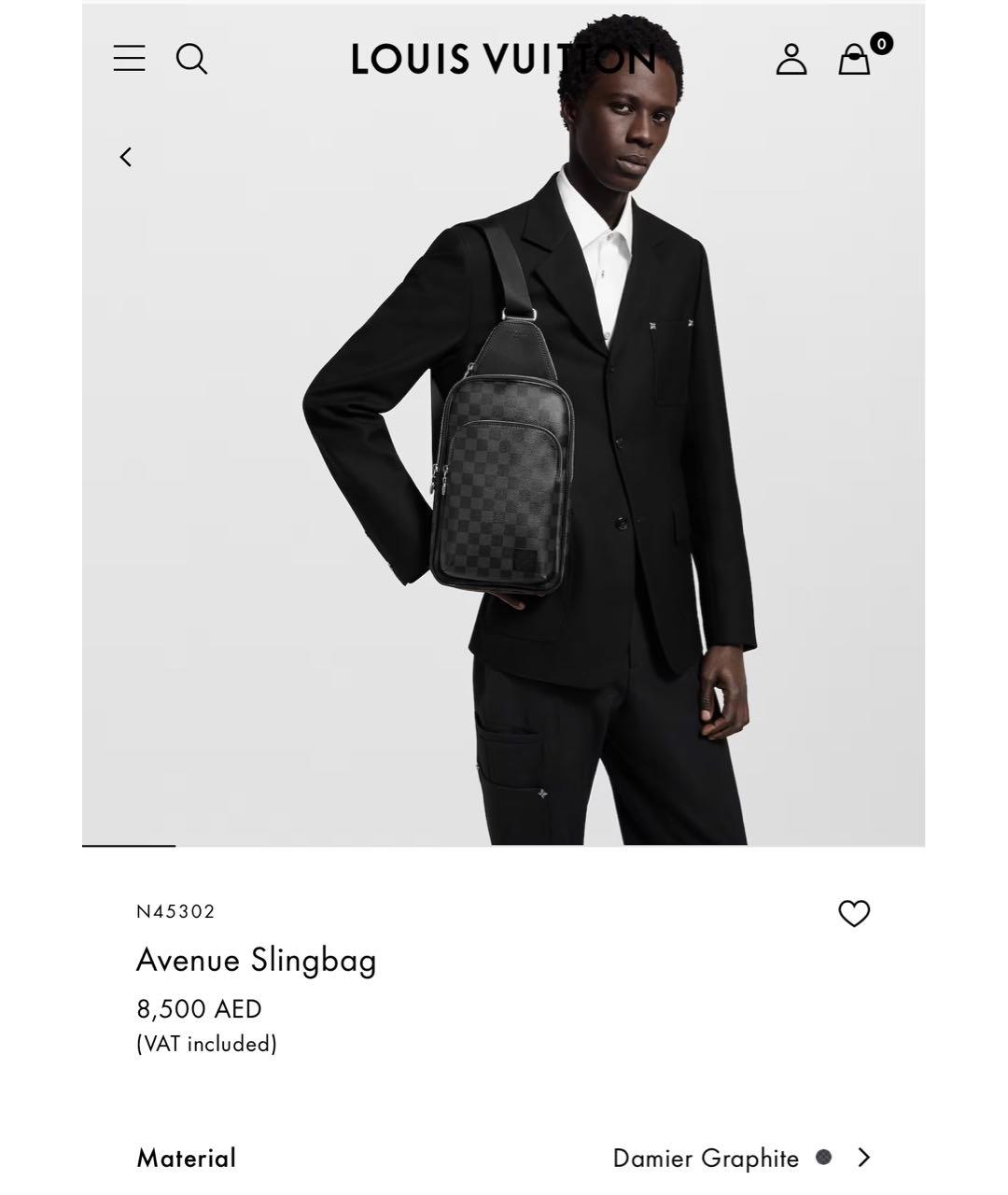 LOUIS VUITTON Антрацитовая сумка на плечо, фото 5