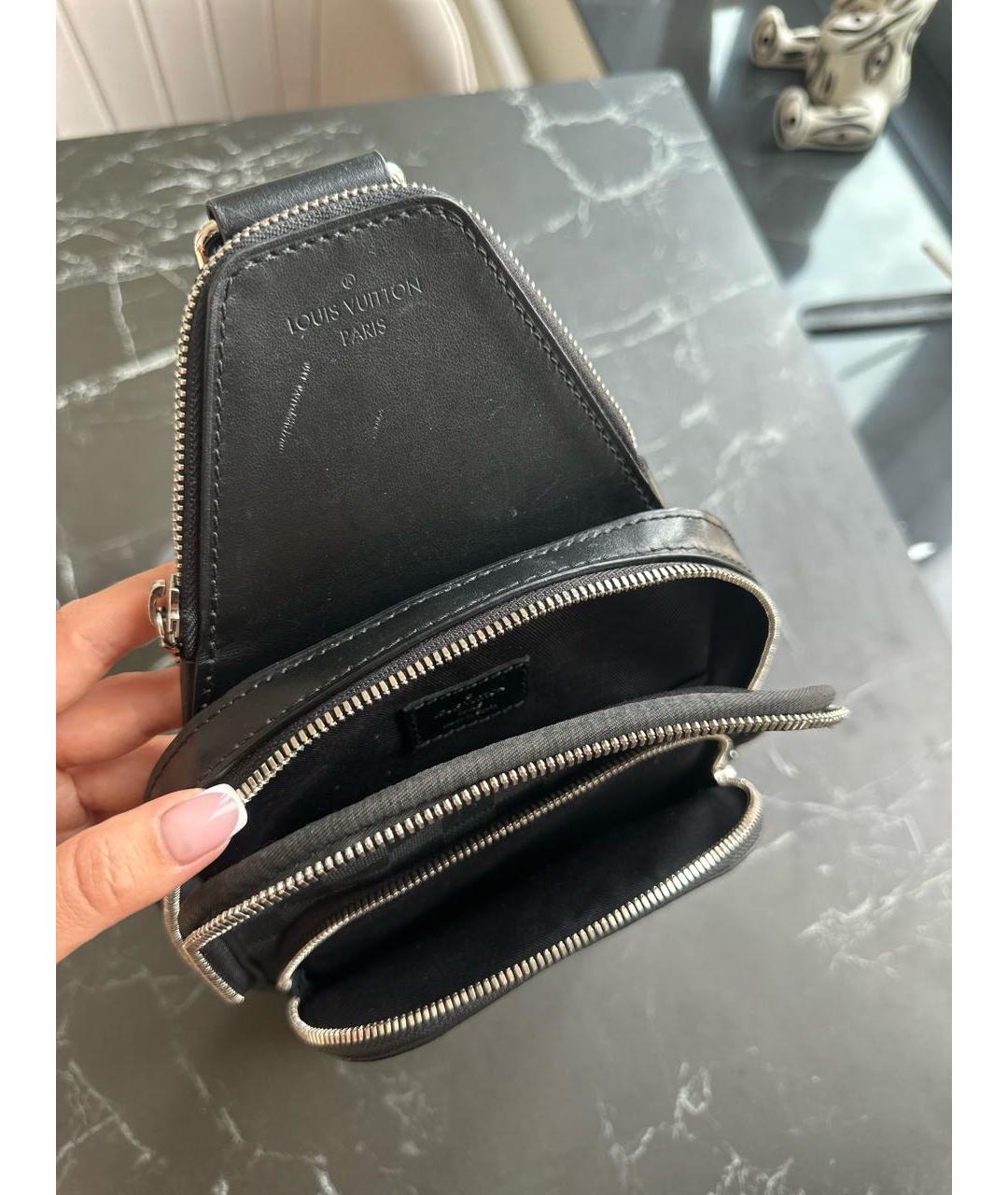 LOUIS VUITTON Антрацитовая сумка на плечо, фото 4