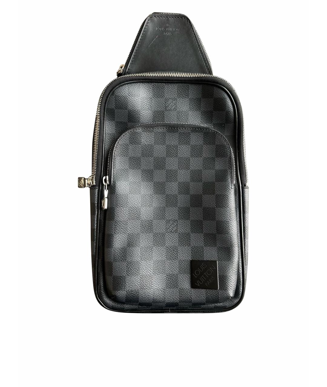 LOUIS VUITTON Антрацитовая сумка на плечо, фото 1