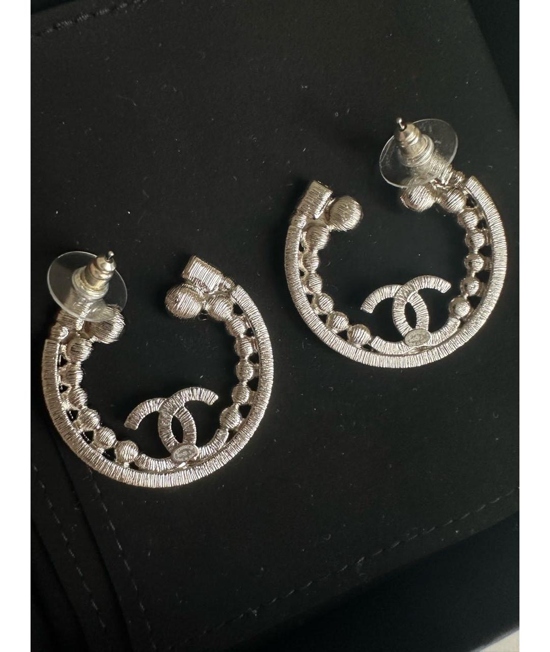 CHANEL Металлические серьги, фото 2