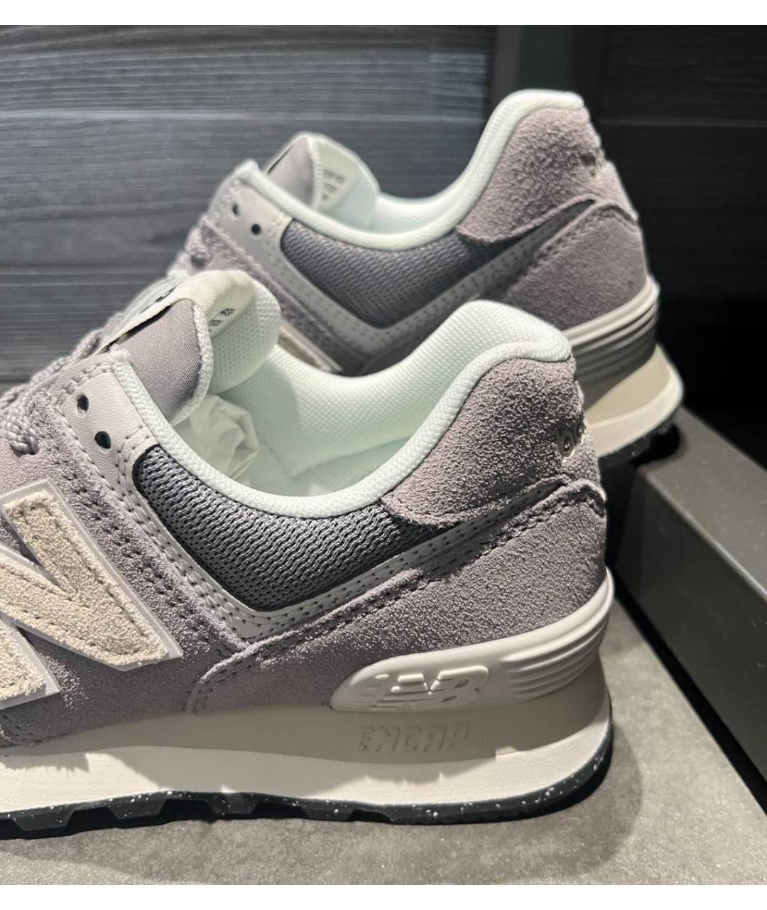 NEW BALANCE Серые низкие кроссовки / кеды, фото 2
