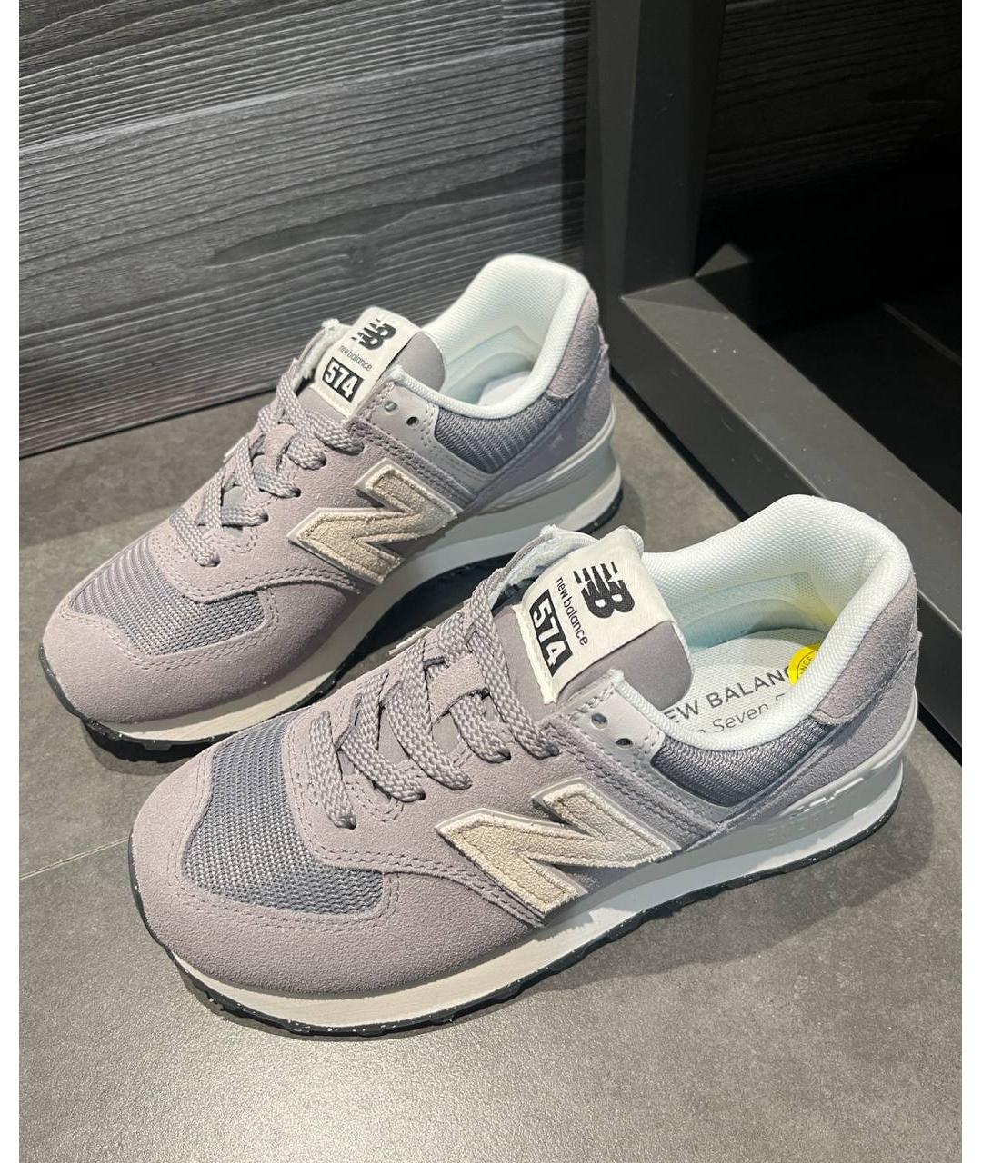 NEW BALANCE Серые низкие кроссовки / кеды, фото 4