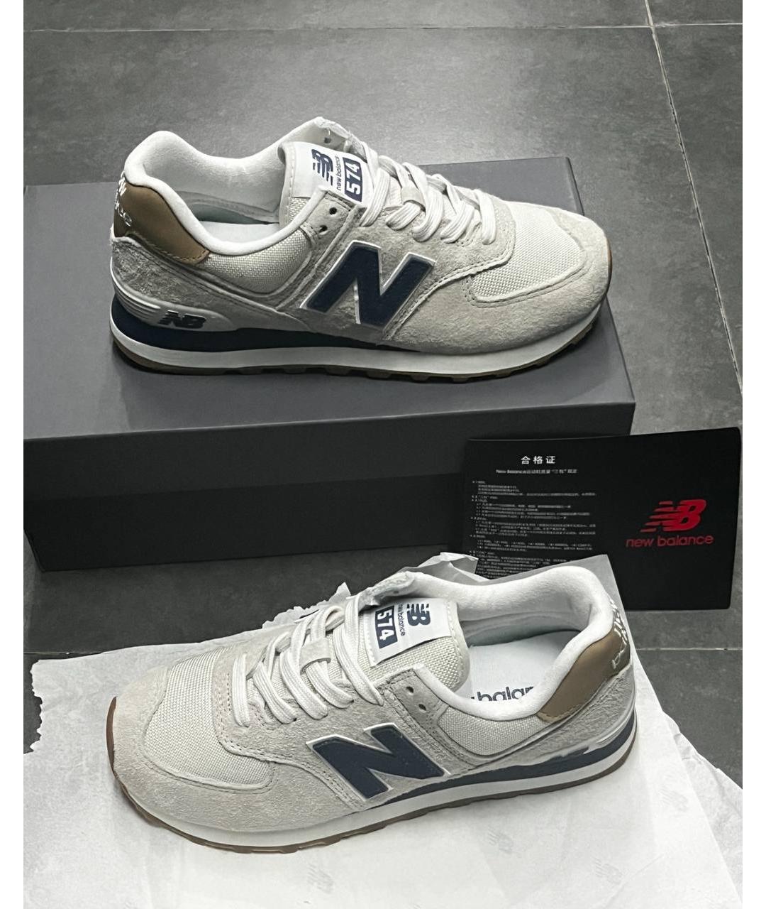 NEW BALANCE Белые низкие кроссовки / кеды, фото 5