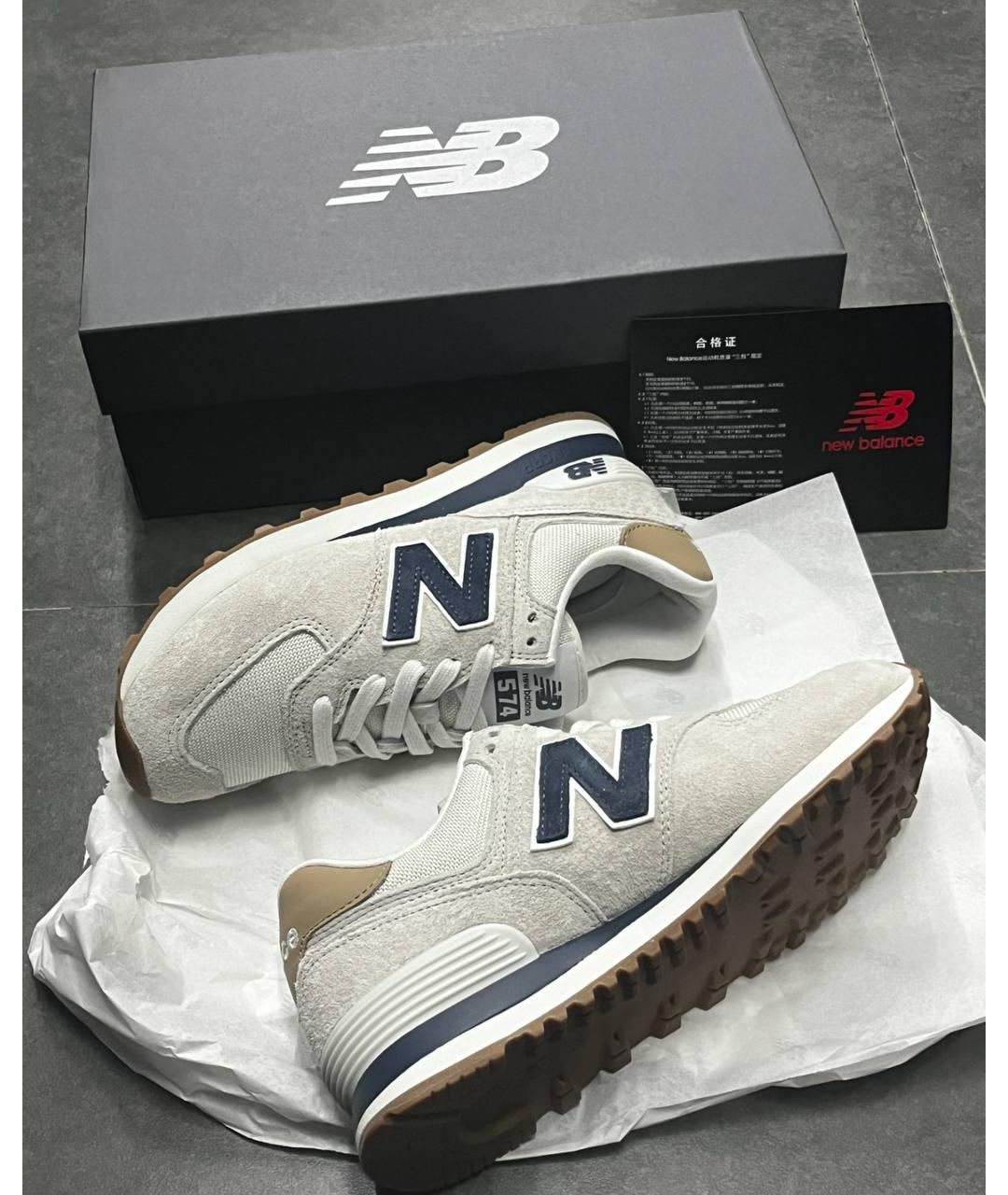 NEW BALANCE Белые низкие кроссовки / кеды, фото 4