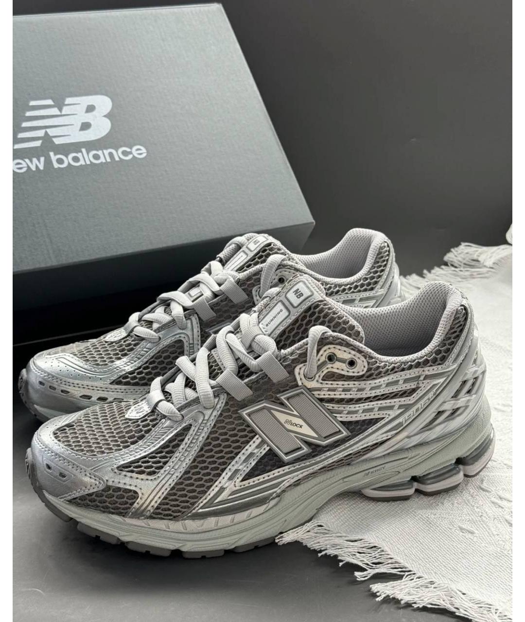 NEW BALANCE Серые низкие кроссовки / кеды, фото 3