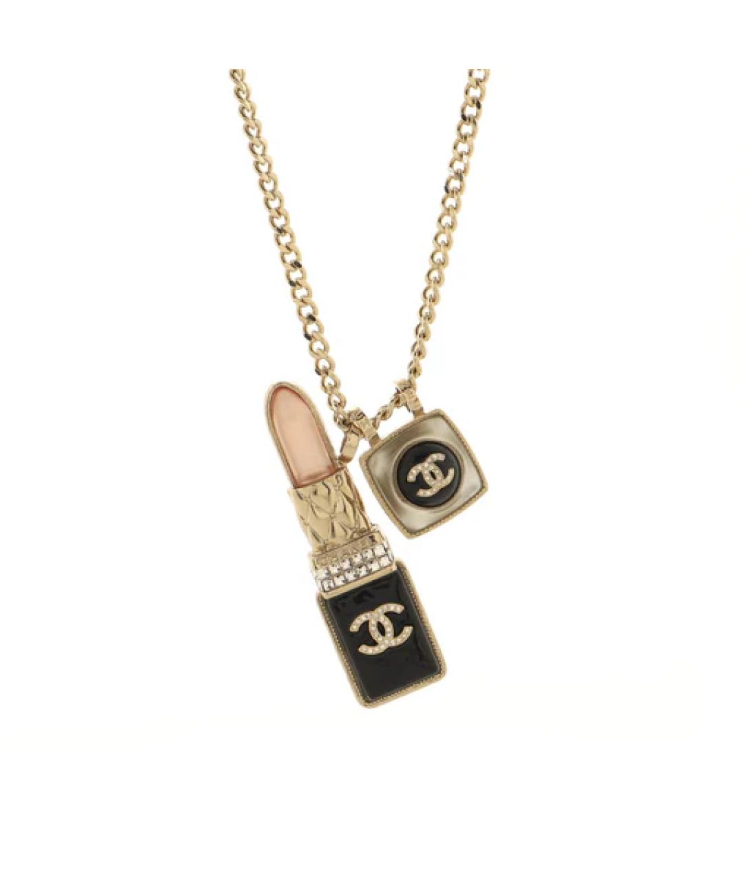 CHANEL Золотая металлическая подвеска, фото 1