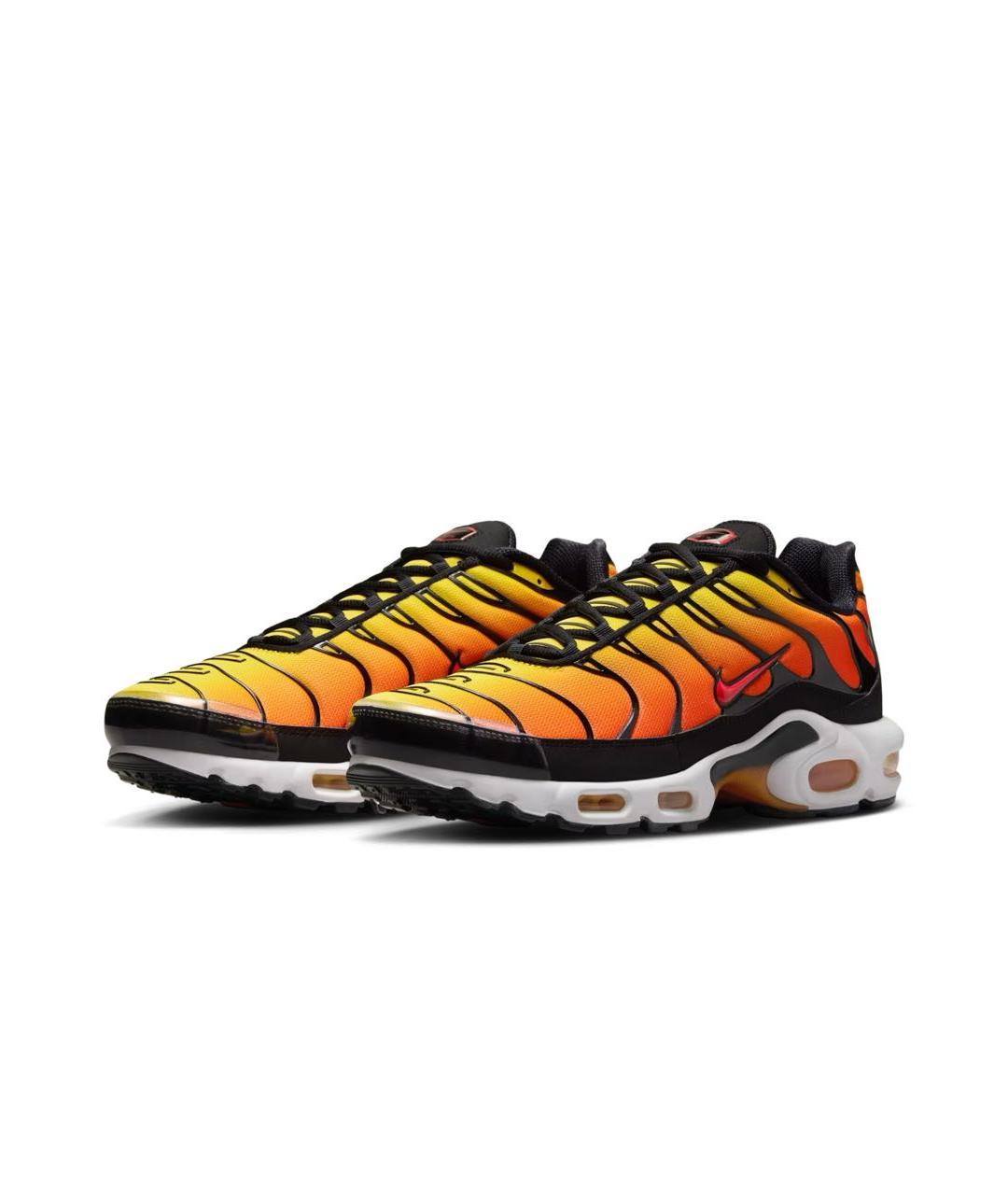 NIKE Оранжевое текстильные низкие кроссовки / кеды, фото 2