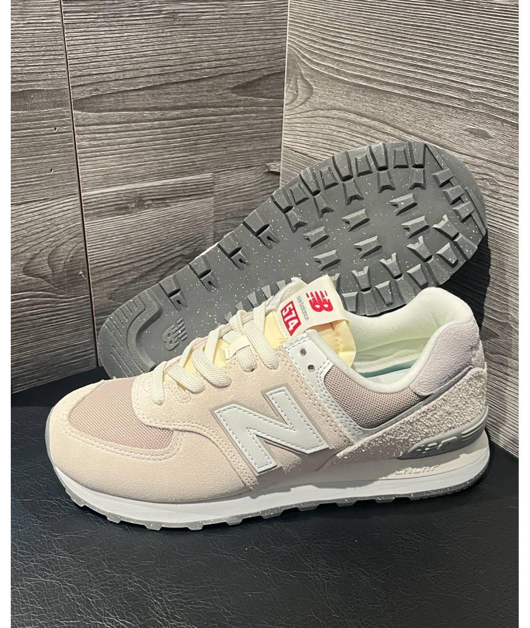 NEW BALANCE Бежевые низкие кроссовки / кеды, фото 3