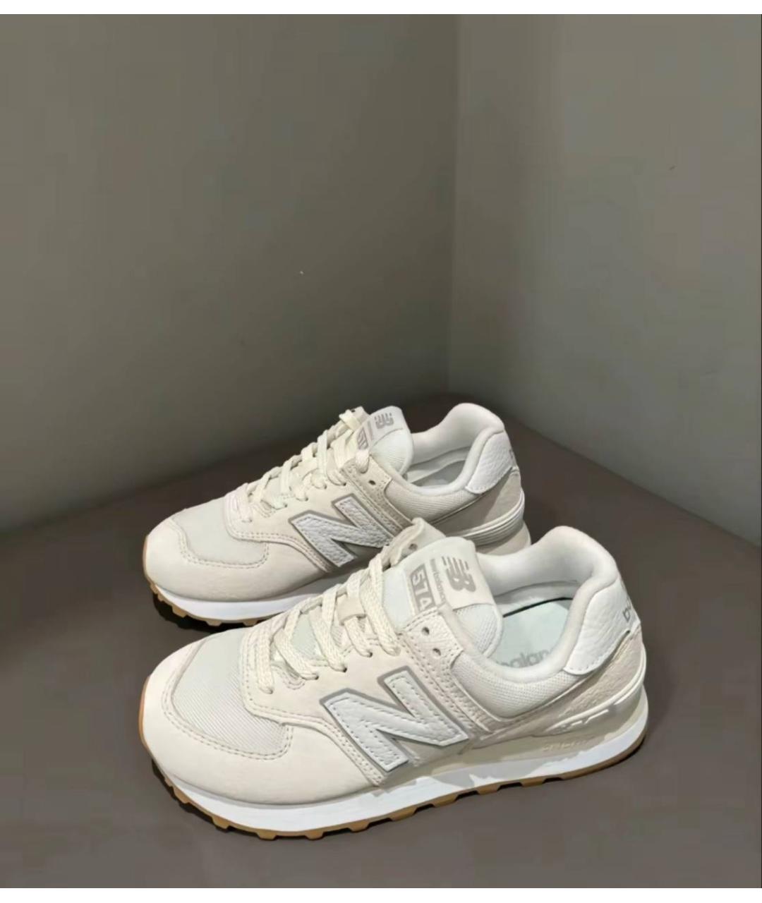 NEW BALANCE Белые низкие кроссовки / кеды, фото 3