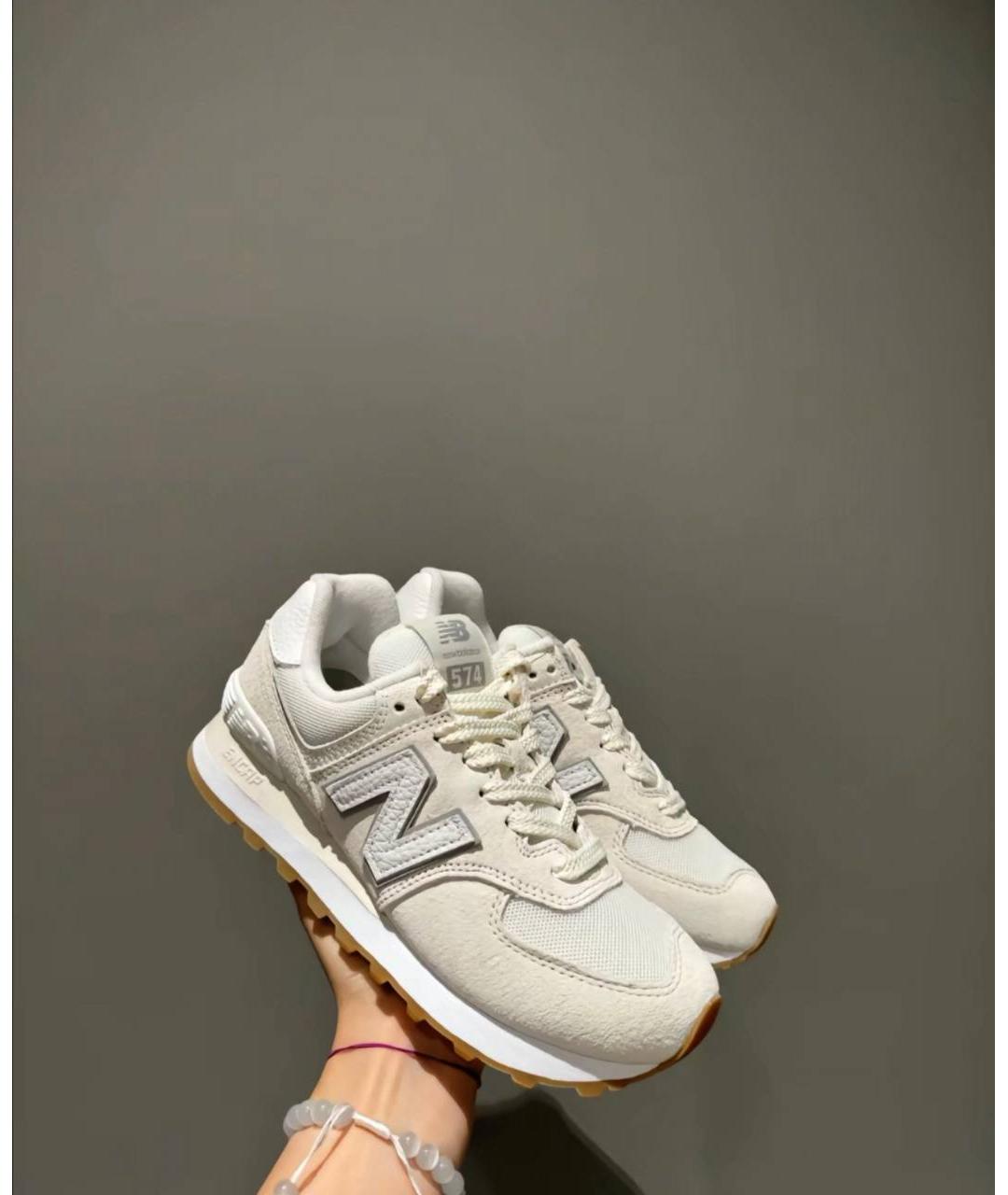 NEW BALANCE Белые низкие кроссовки / кеды, фото 5