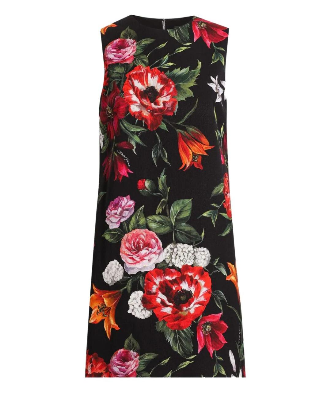 DOLCE&GABBANA Мульти вискозное коктейльное платье, фото 1