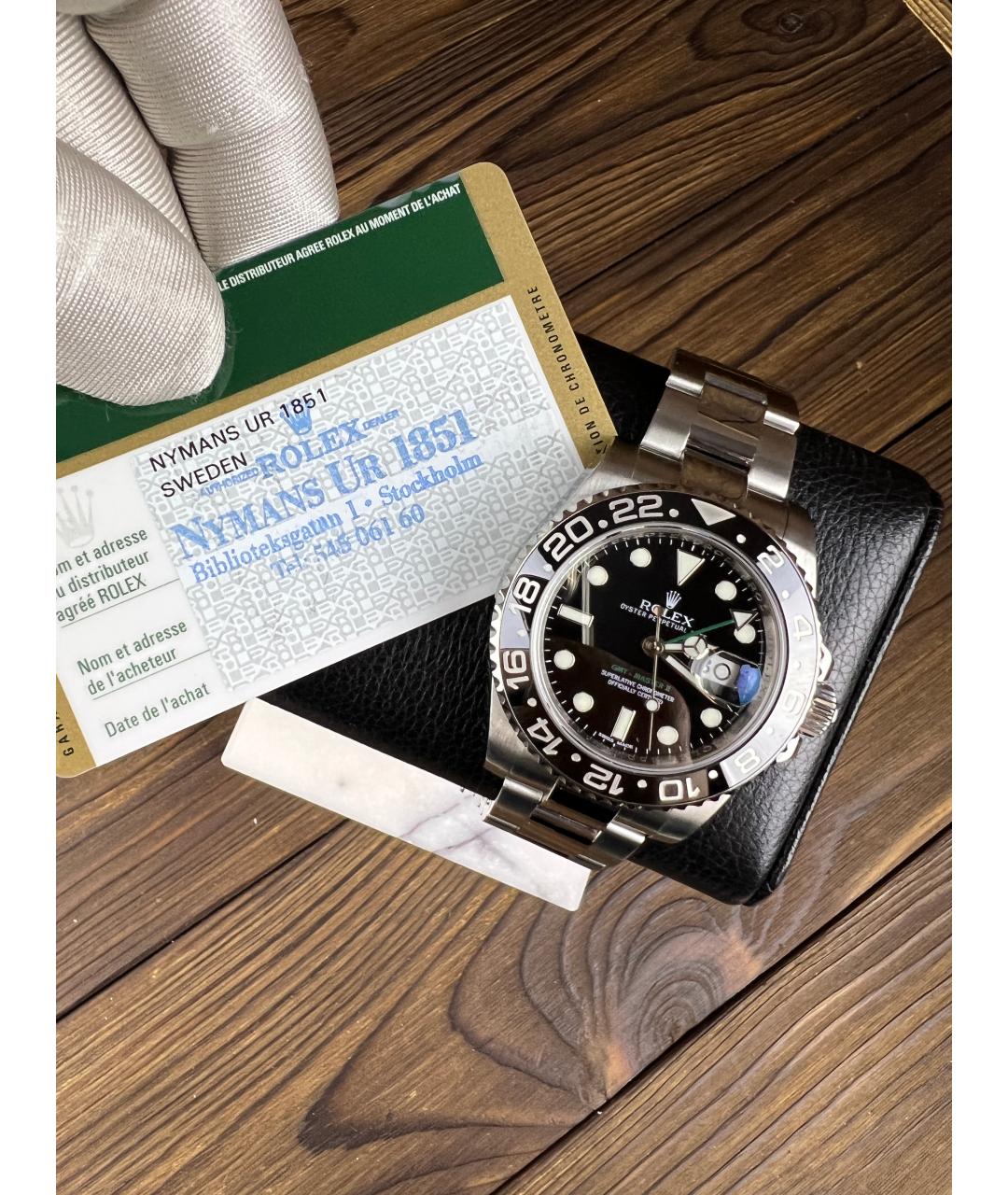 ROLEX Черные часы, фото 2
