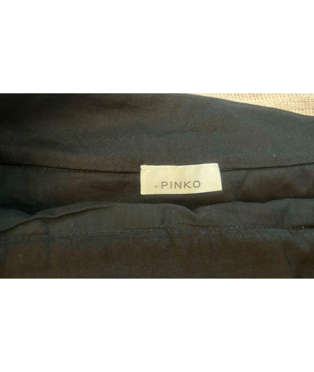 PINKO Черная хлопковая юбка мини, фото 4