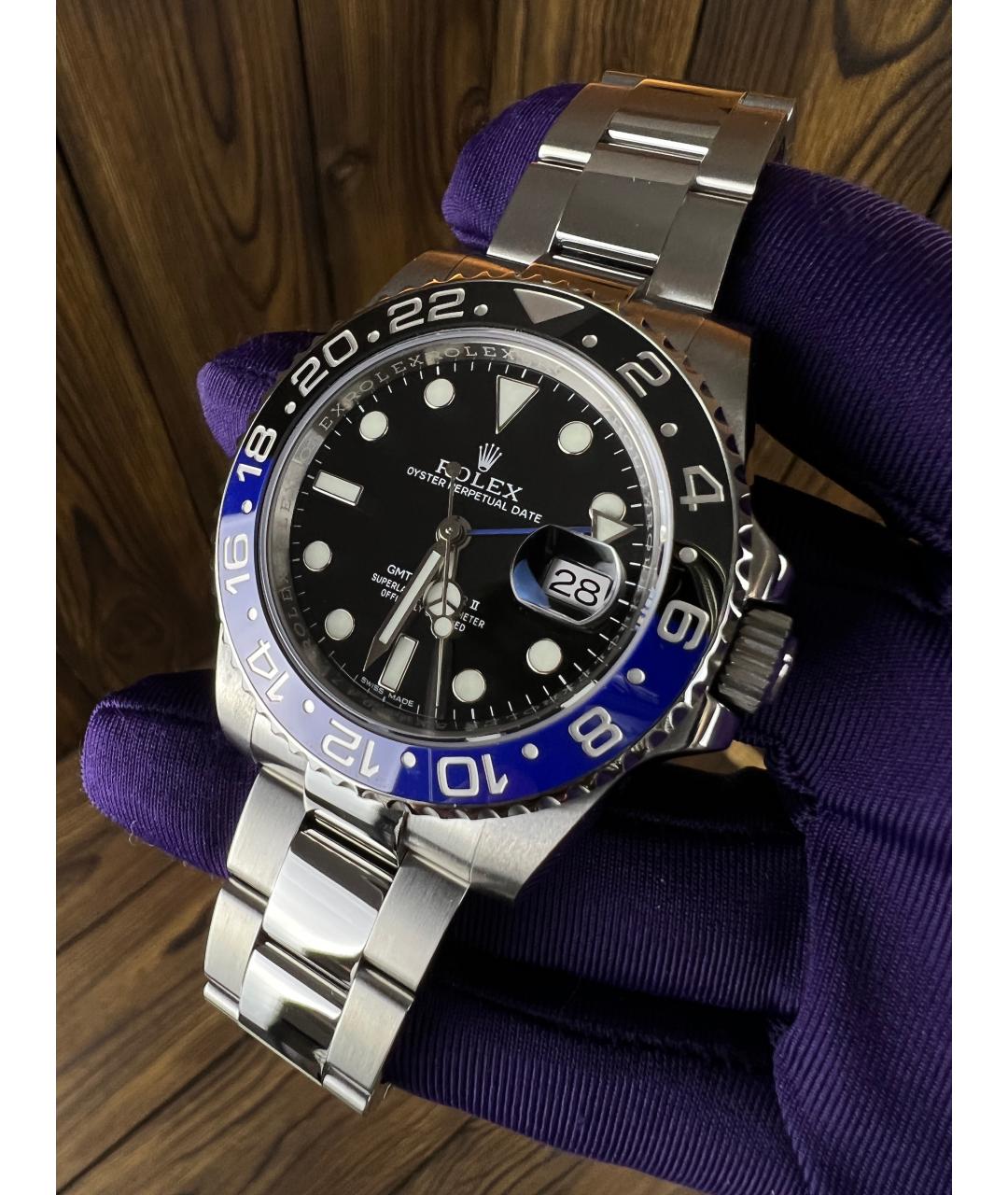 ROLEX Темно-синие часы, фото 2