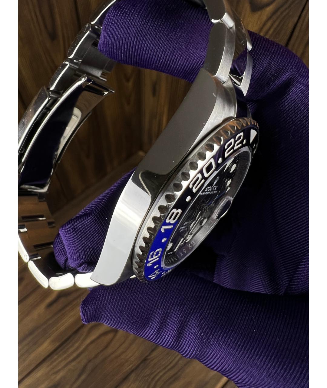 ROLEX Темно-синие часы, фото 5