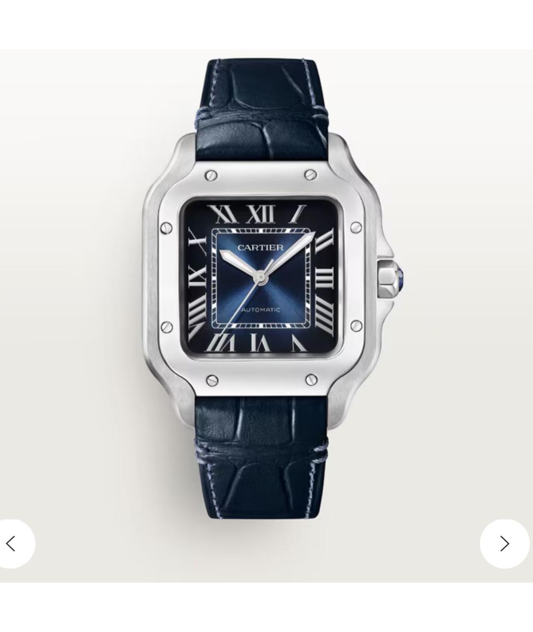 CARTIER Синие часы, фото 4
