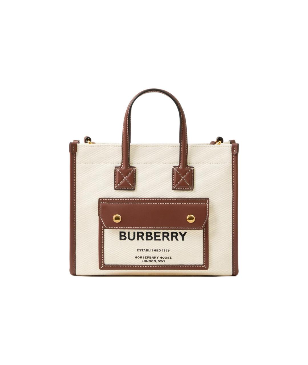 BURBERRY Бежевая сумка тоут, фото 1