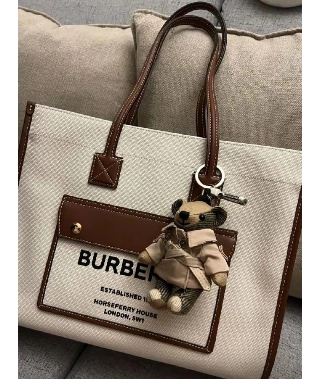 BURBERRY Бежевая сумка тоут, фото 6