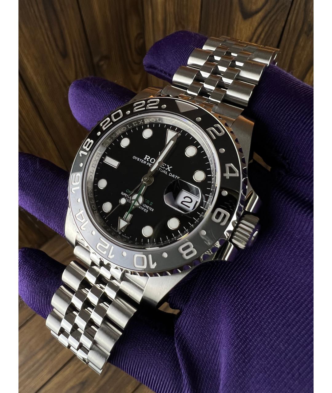 ROLEX Черные часы, фото 3