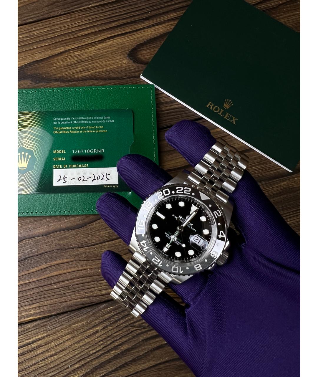 ROLEX Черные часы, фото 2