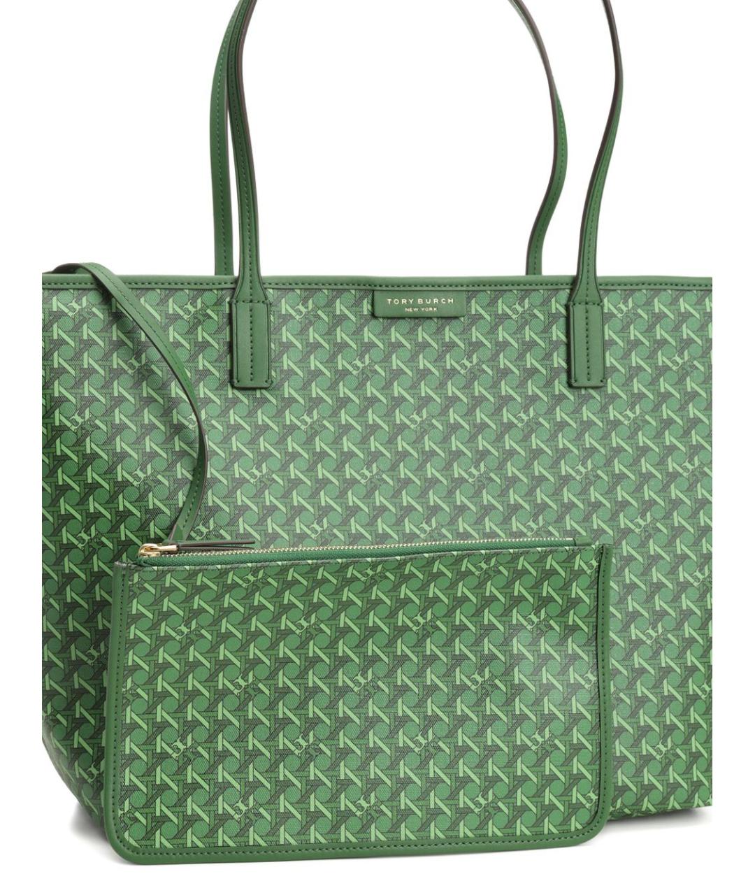 TORY BURCH Зеленая сумка тоут, фото 4