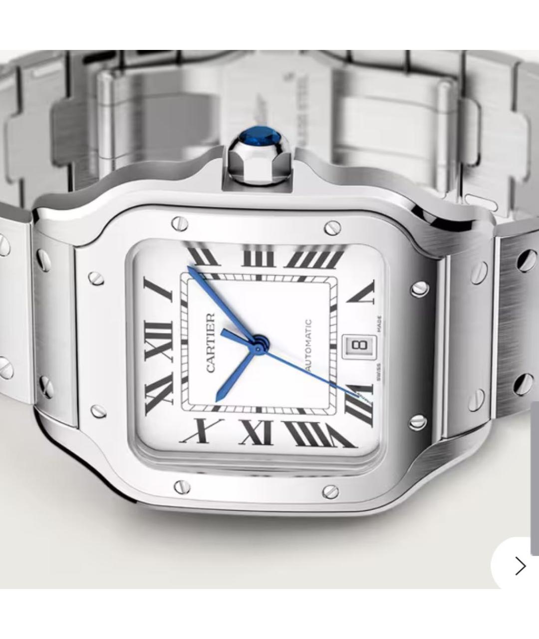 CARTIER Серебряные часы, фото 2
