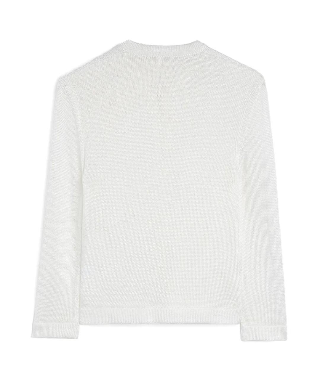 JIL SANDER Белый вискозный кардиган, фото 5