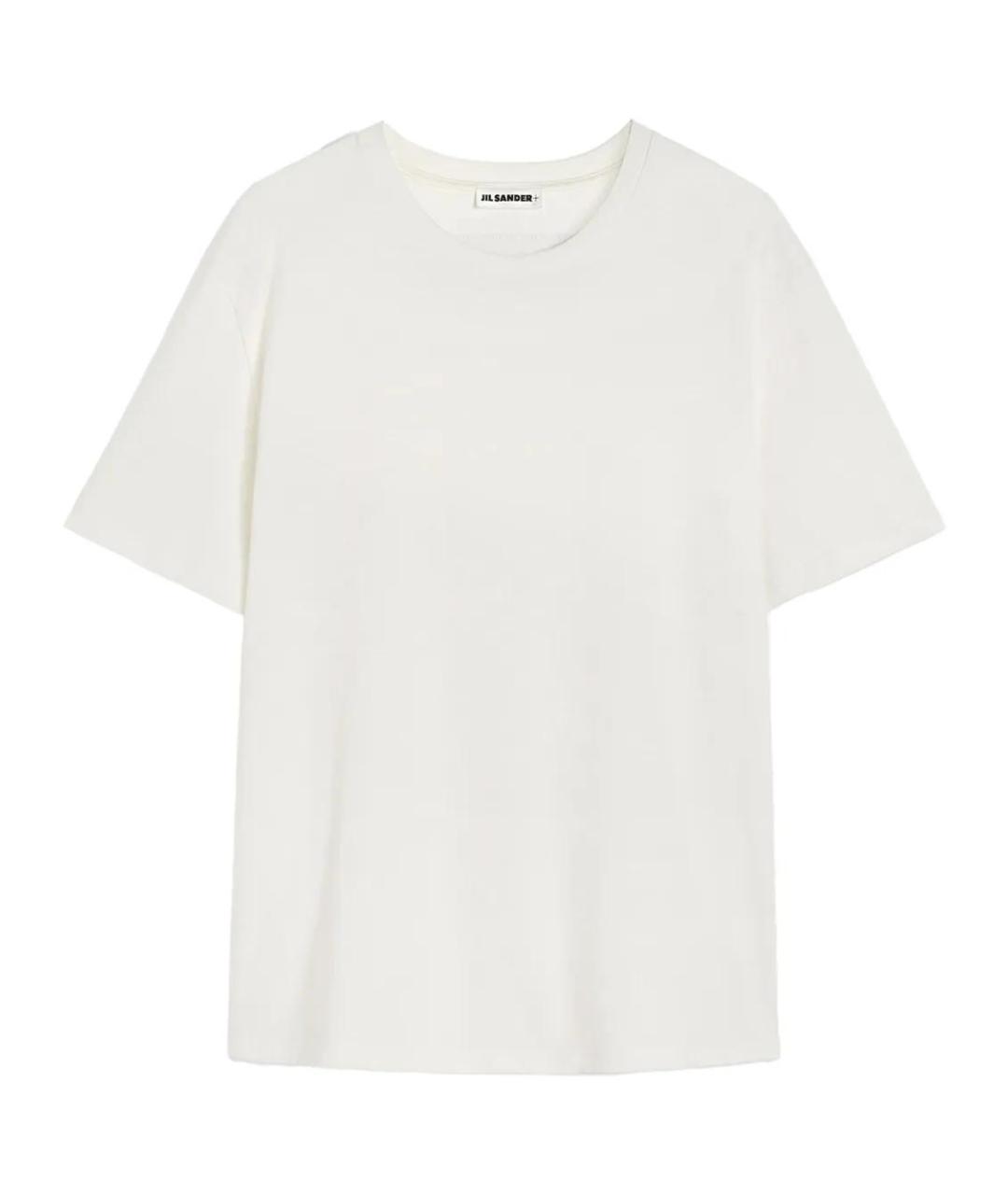 JIL SANDER Белая хлопковая футболка, фото 1