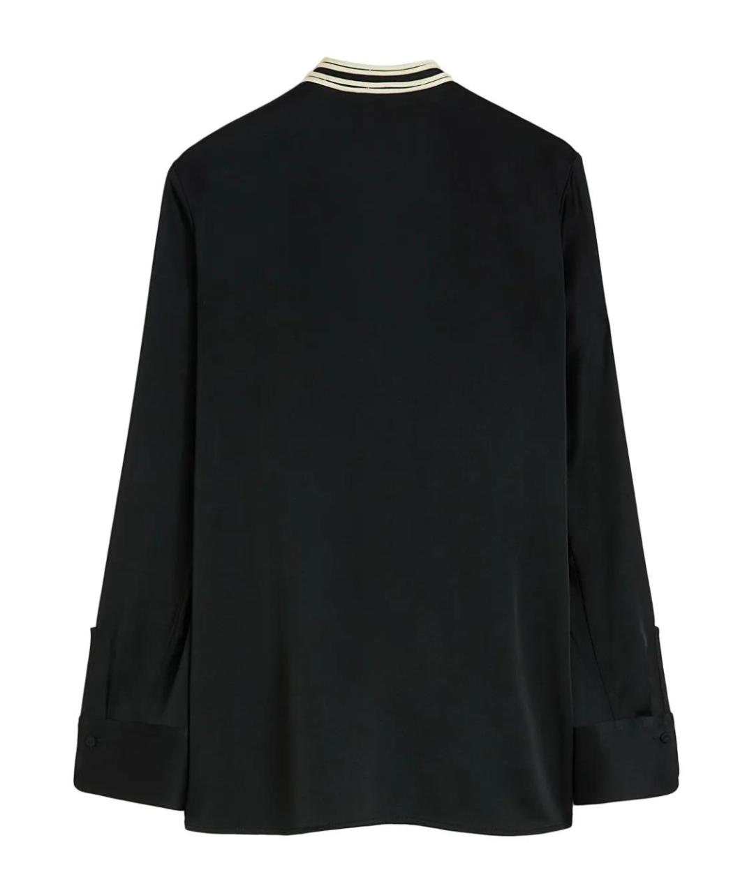 JIL SANDER Черная хлопковая блузы, фото 5