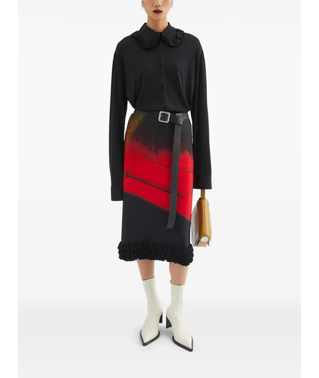 JIL SANDER Черная хлопковая рубашка, фото 2