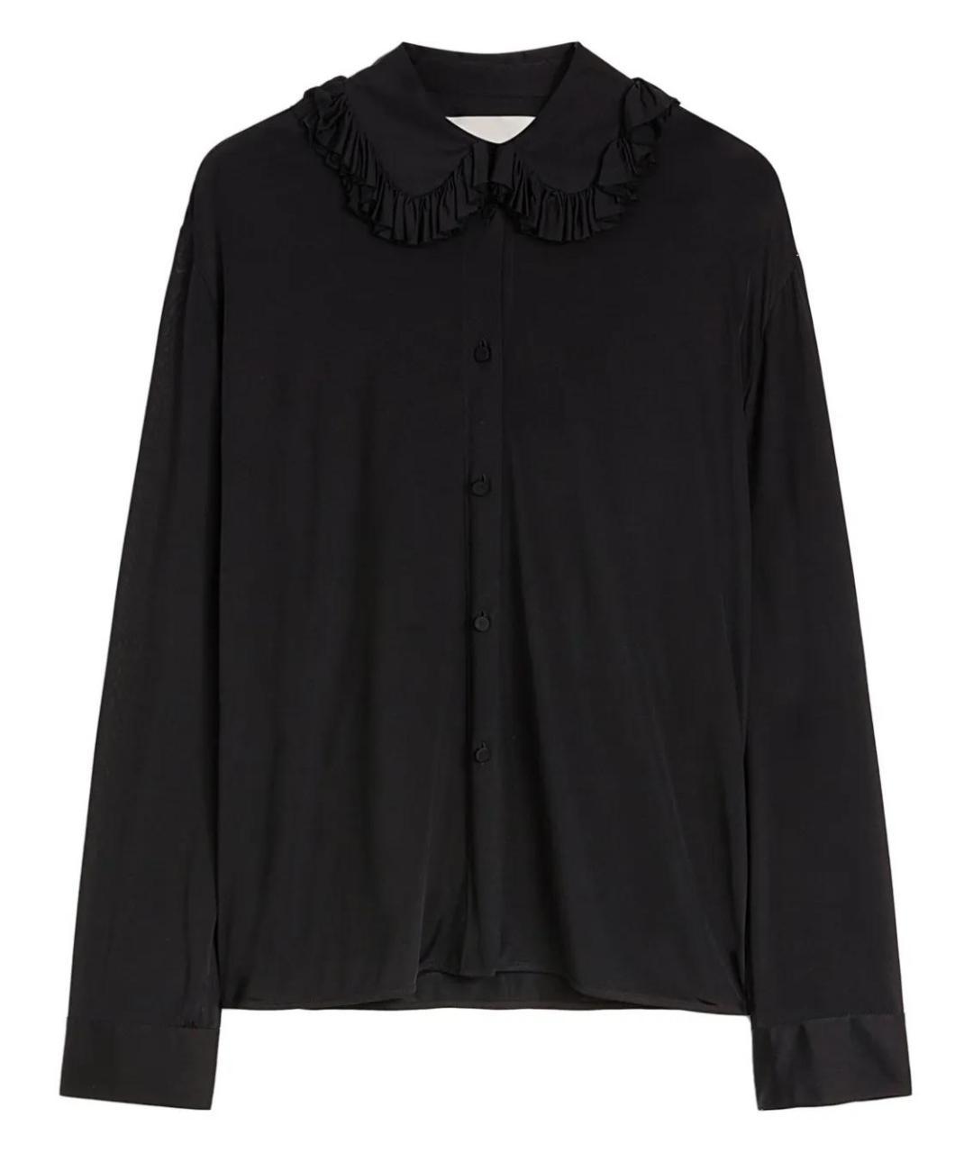 JIL SANDER Черная хлопковая рубашка, фото 1