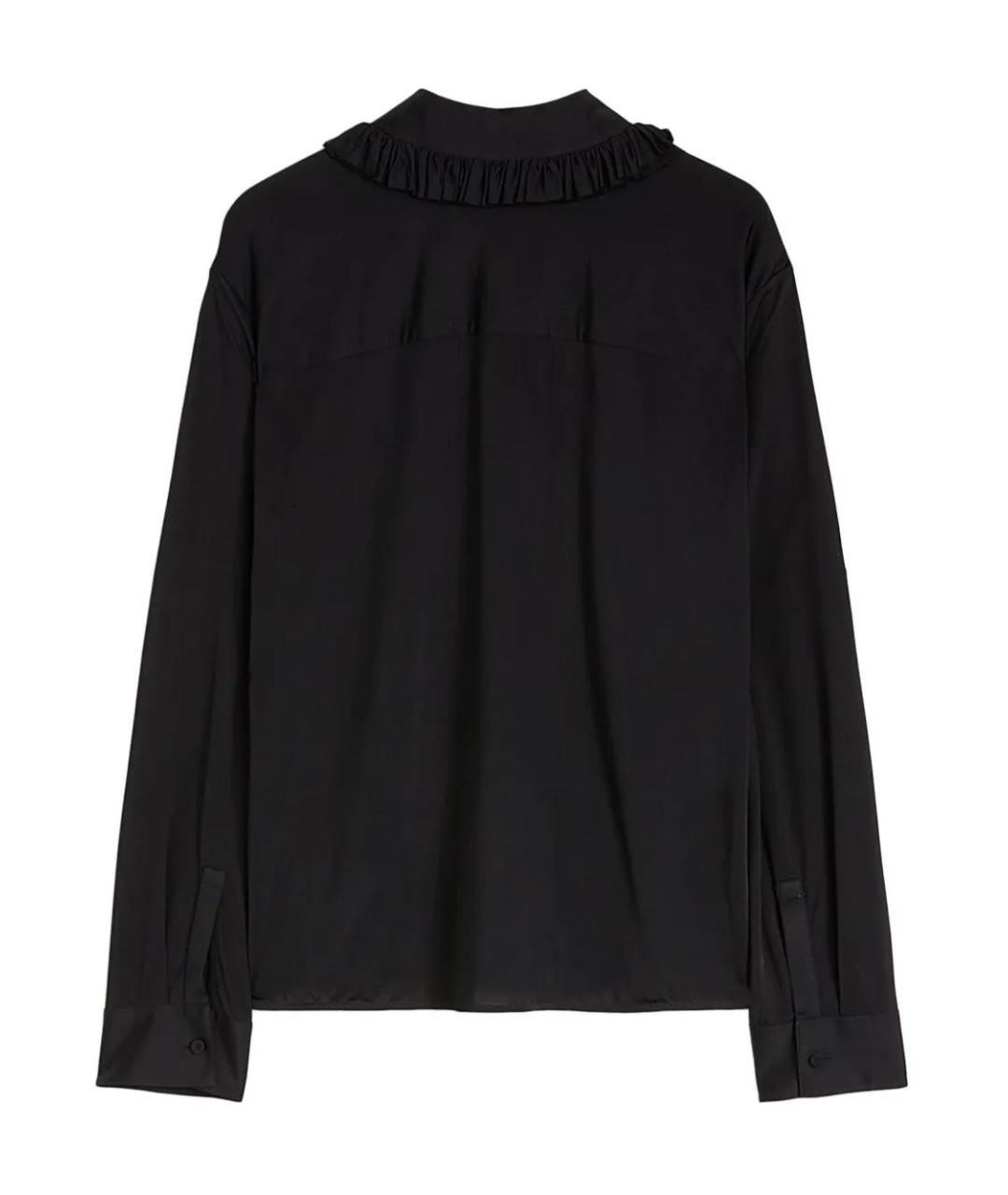 JIL SANDER Черная хлопковая рубашка, фото 5