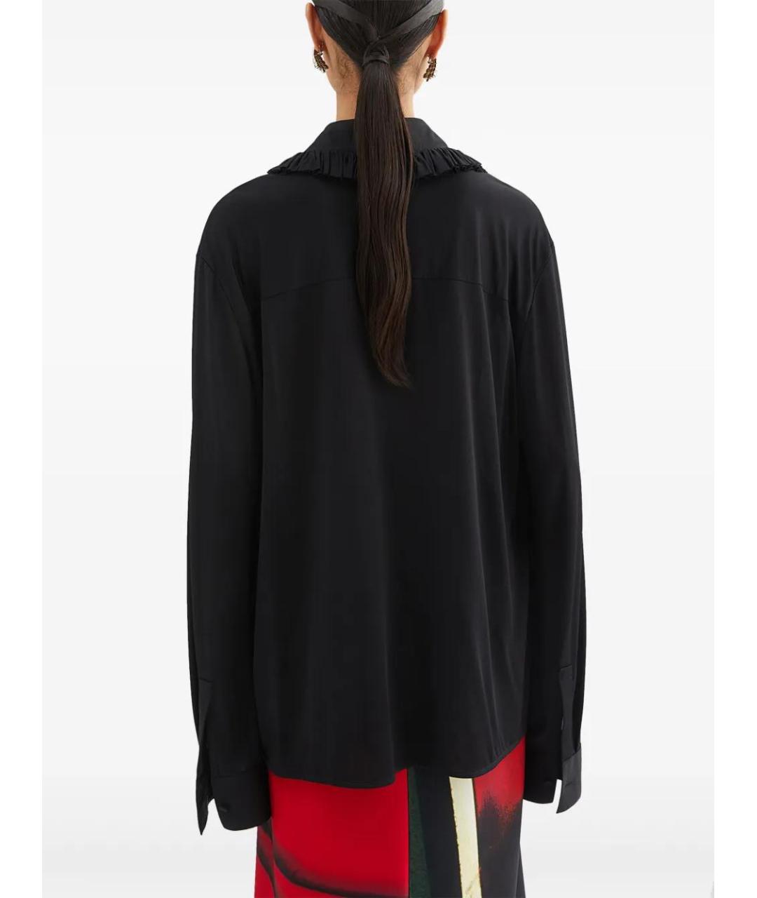 JIL SANDER Черная хлопковая рубашка, фото 3
