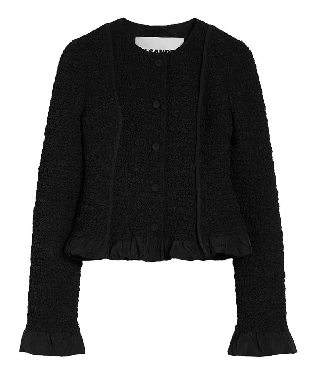JIL SANDER Черный хлопковый жакет/пиджак, фото 1
