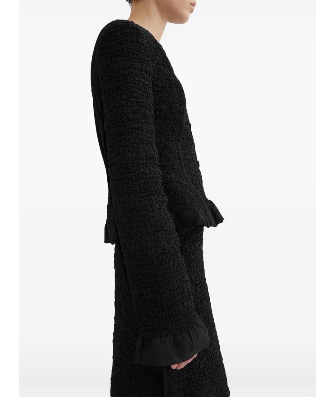 JIL SANDER Черный хлопковый жакет/пиджак, фото 3