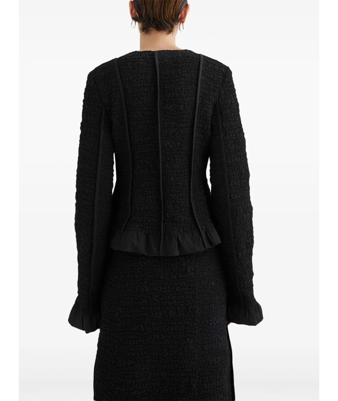 JIL SANDER Черный хлопковый жакет/пиджак, фото 4